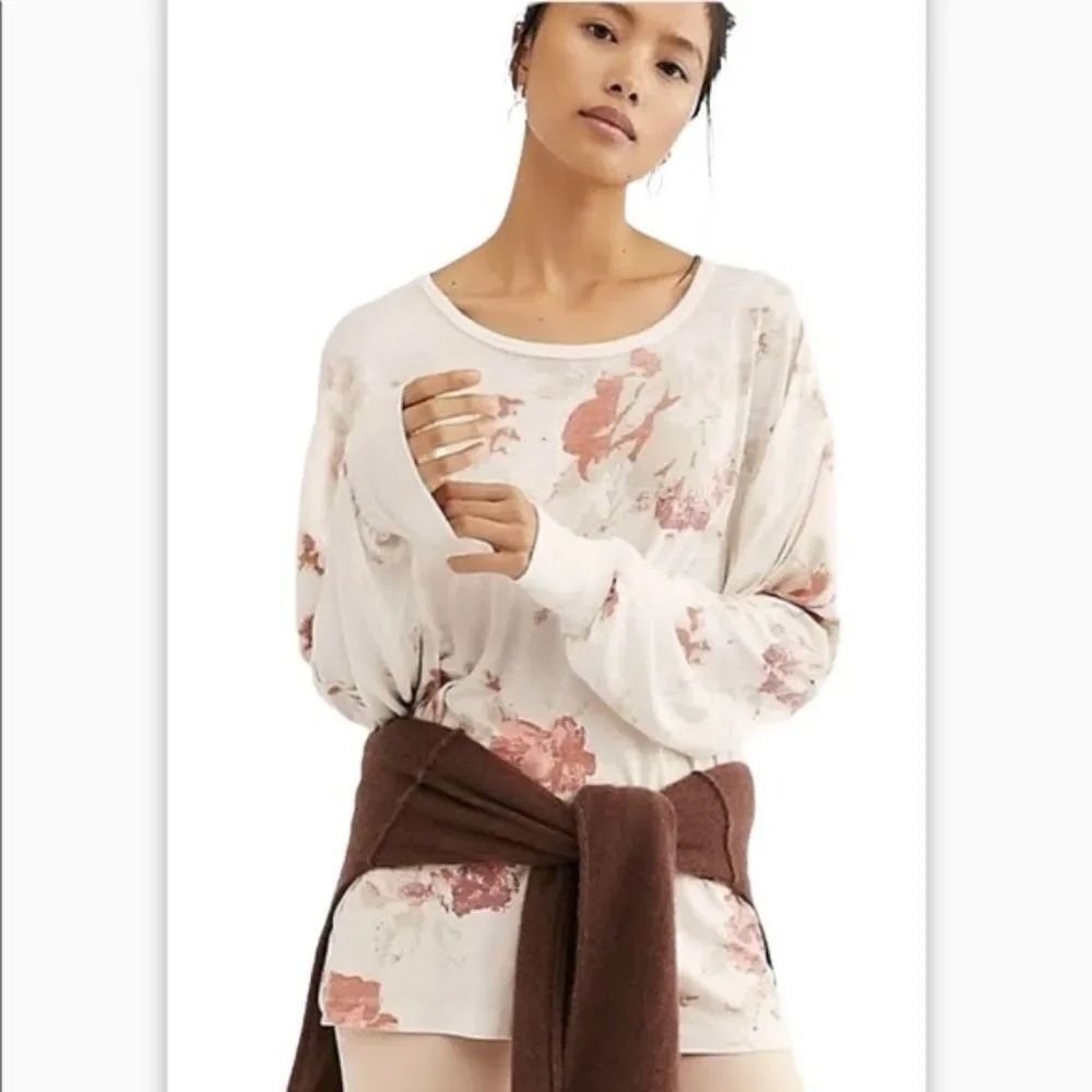 Free People Arielle Printed Long Sleeve